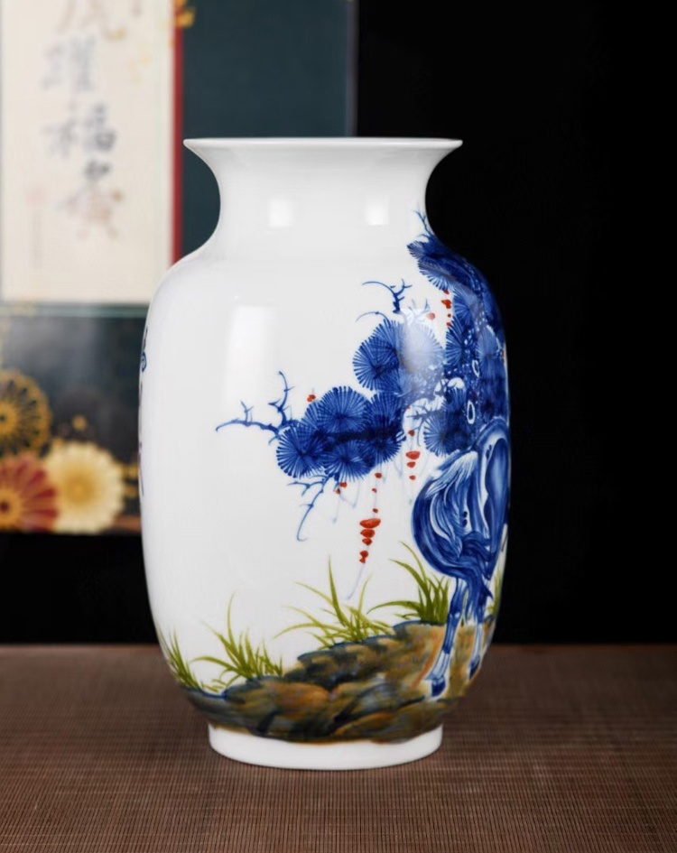 宁慧萍手绘马到成功陶瓷花瓶 (图5)