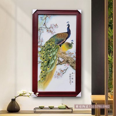 玄关挂什么瓷板画好?