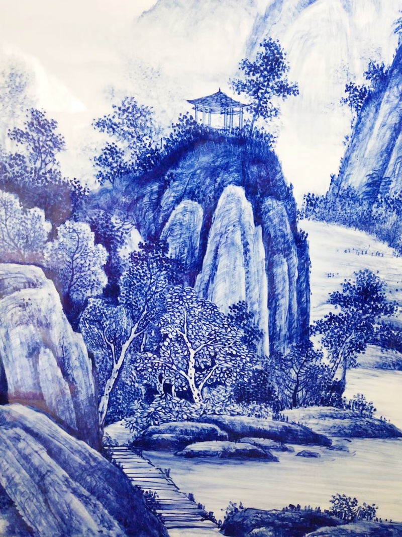 景德镇大师手绘瓷板画作品