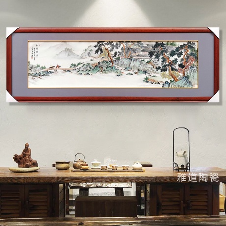 山水瓷板画（十大青花山水瓷板画推荐）(图1)